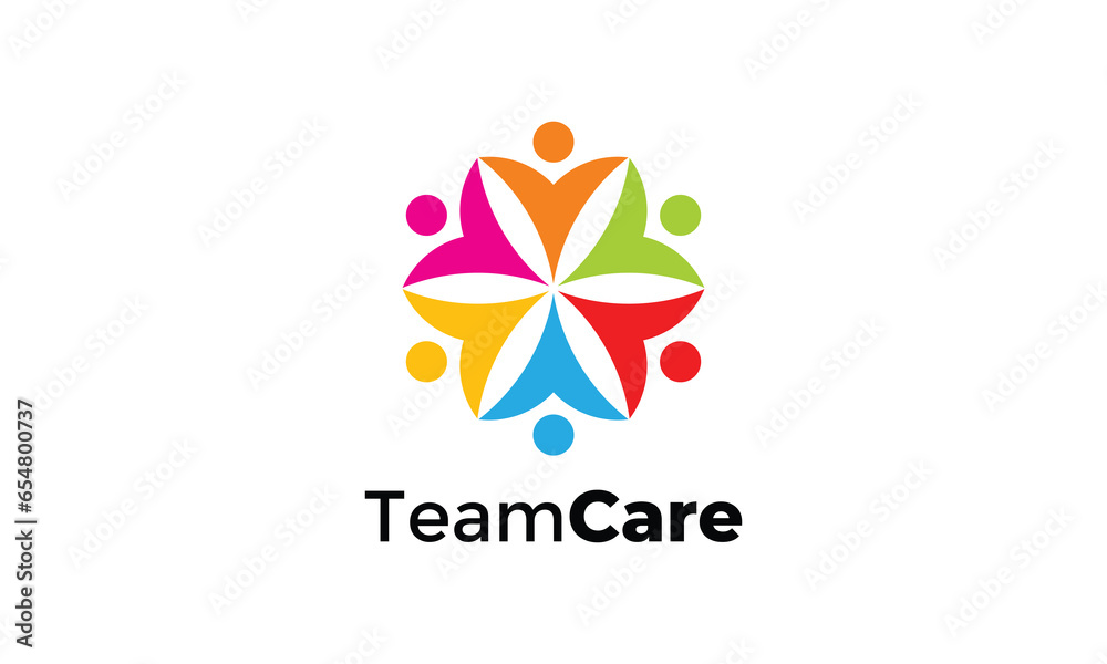 Community connection people family logo design Community connection people family logo design