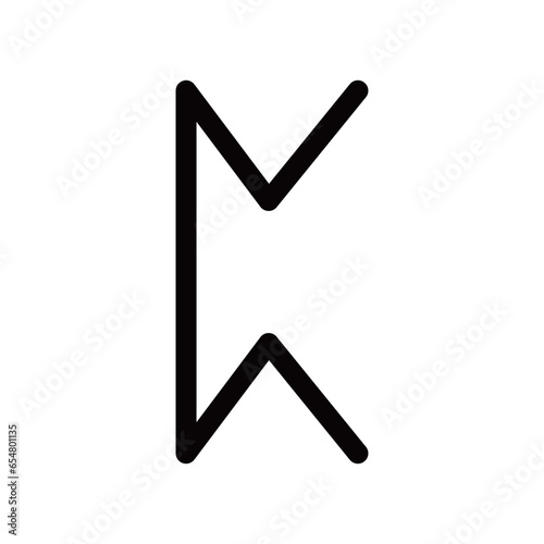 ルーン文字です。アルファベットではpを示します。