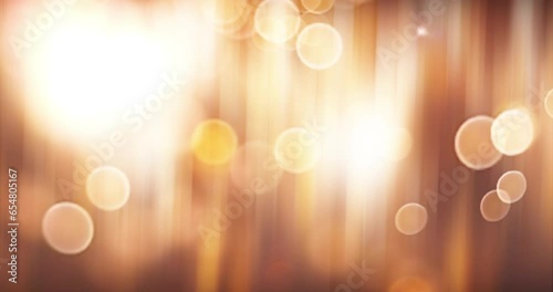 Glowing lines and lights abstract motion background with animated bokeh glowing lights.