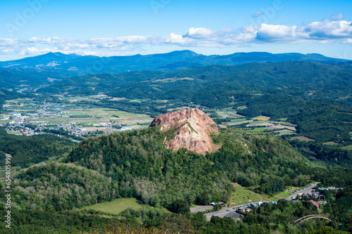 有珠山洞爺湖 展望台から見た昭和新山