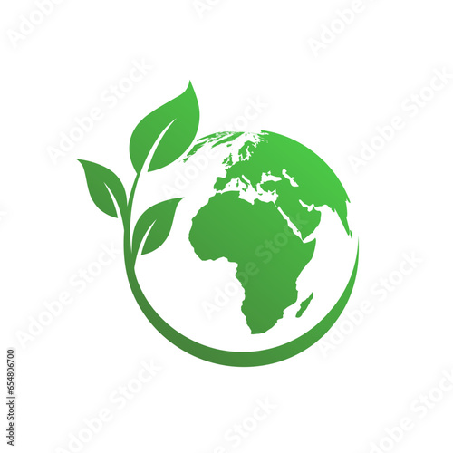 Ecology world symbol. Save Earth and Ecology icon