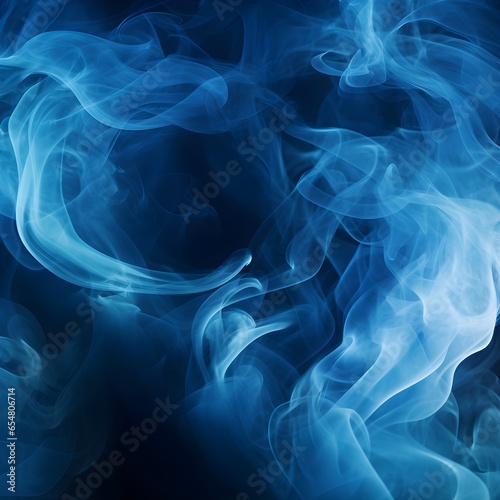 Smoke background, abstract blue smoke