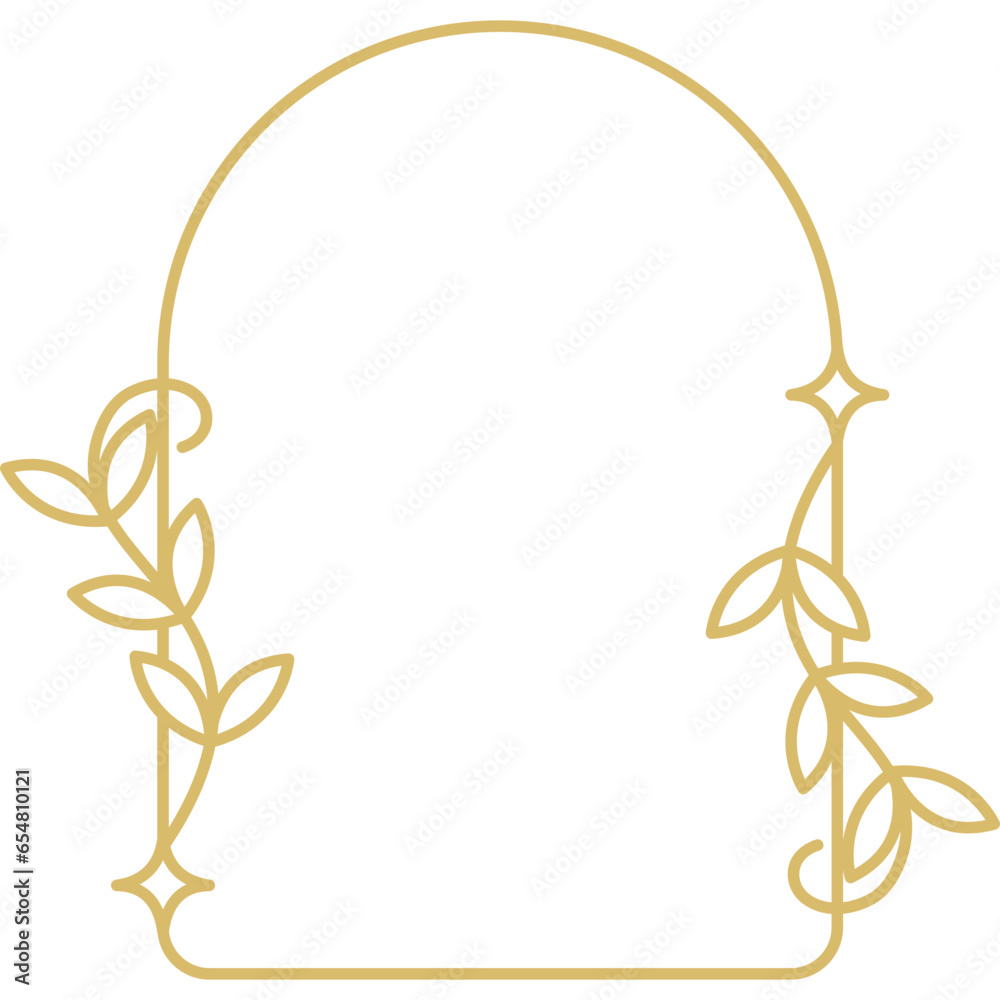 Aesthetic Frame with Leaves Aesthetic Frame with Leaves