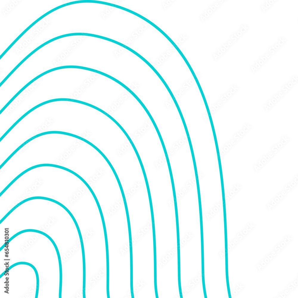 Obraz premium Aesthetic Line Wave Corner