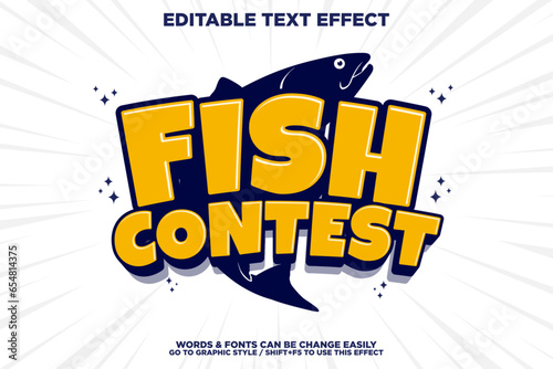 Cartoon text effect, comic title typography, layered retro text effect, cartoon typography tenplate