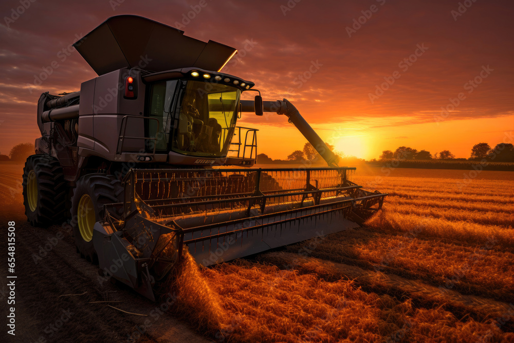 Fototapeta premium Futuristic Agricultural Automation