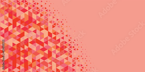  Abstract Triangle colorful background or wallpaper with polygons, triangles or concave geometrical shapes with Copy space soft color