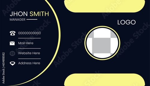 
Modern Business Card - Creative and Clean Business Card Template and City  visiting card with company logo. Stationery design with simple modern luxury elegant abstract pattern back
