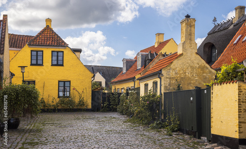 Colorful Houses in Dragor, Denmark photo