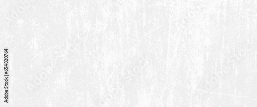 Grungy white concrete or cement wall as background, close up retro plain white color cement wall panoramic background texture.