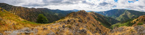 Panoramic view on the 4000 steps hike from Vallerauge to the mount Aigoual in the Cevennes national park, France © David
