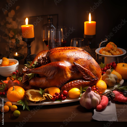 Thanksgiving dinner table inspiration  dinner with turkey  table setup  family time