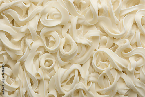 Picture background smooth white melted chocolate made with generative ai