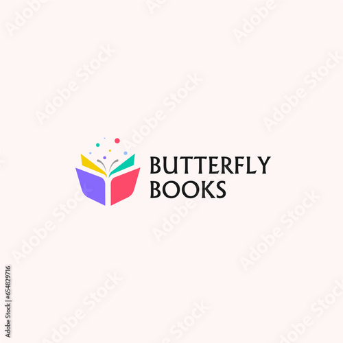 butterfly book logo © mei