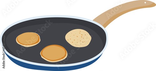 Vector of the tasty pancakes