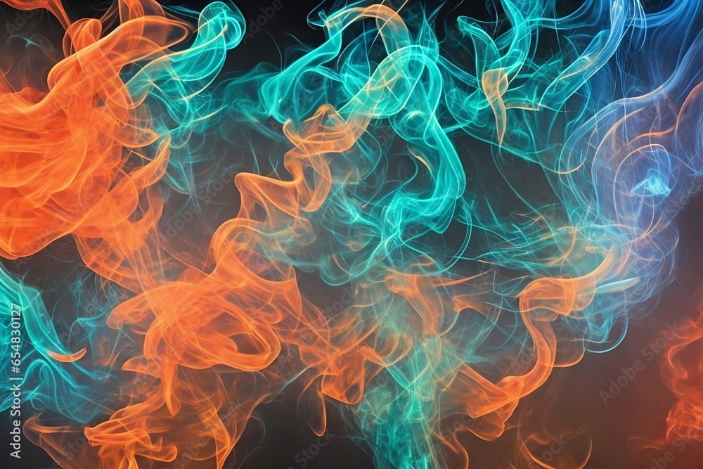 Colorized smoke 4k, red color , green color, blue color, background, wallpaper, high detail, extra detailed, Realistic smoke, contrast, neon, lightning,created using generative artificial intelligence