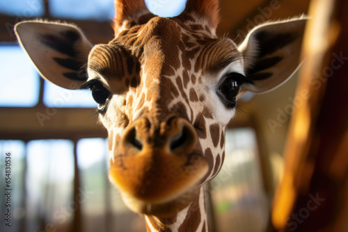 Majestic Giraffe Portrait Up Close © AIproduction