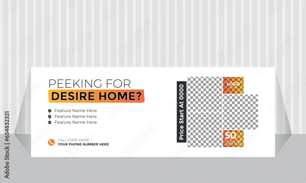 stylish home sale vector real estate facebook cover template design stylish home sale vector real estate facebook cover template design