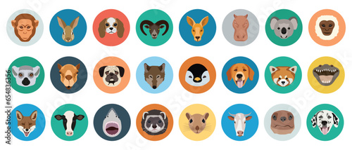 Free animal icons for commercial use. Animal face icons