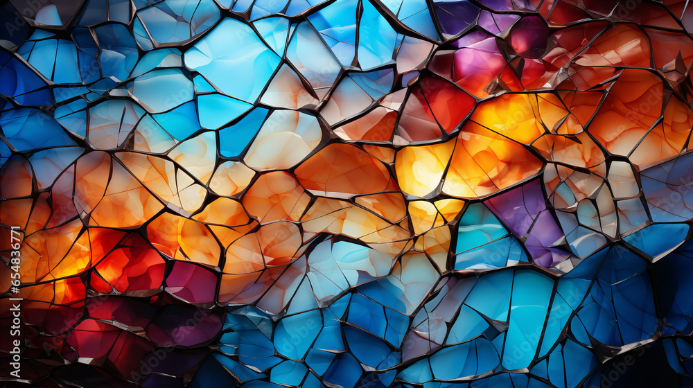 Cracked Color Glass Cracked Color Glass
