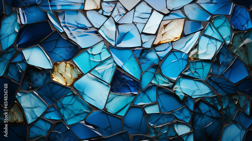 Blue Broken Glass