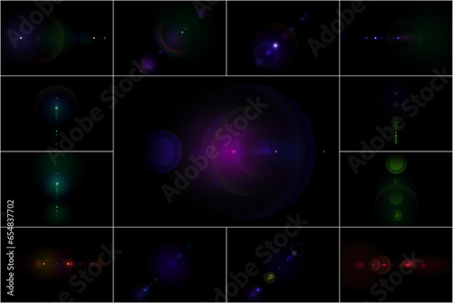 colorful premium sunlight, sun flare overlay, light leak overlay, light effect overlay,