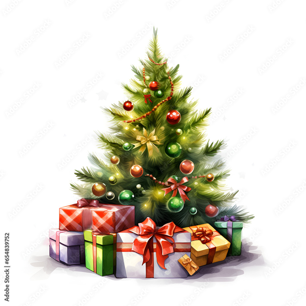 christmas tree with gifts christmas tree with gifts