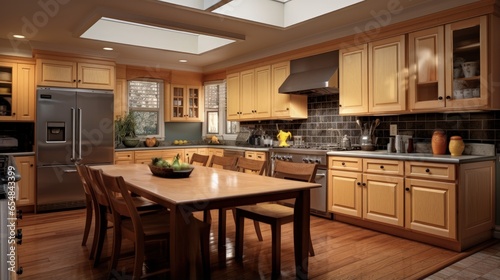 New kitchen with installed view of improved kitchen remodel © vxnaghiyev