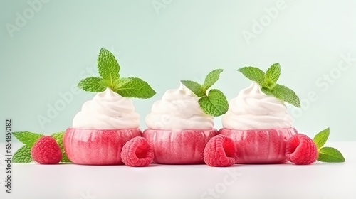 Italian raspberry sorbet de...