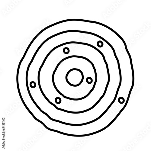 dart of vocation traveling doodle icon