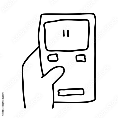 video playlist of vocation traveling doodle icon