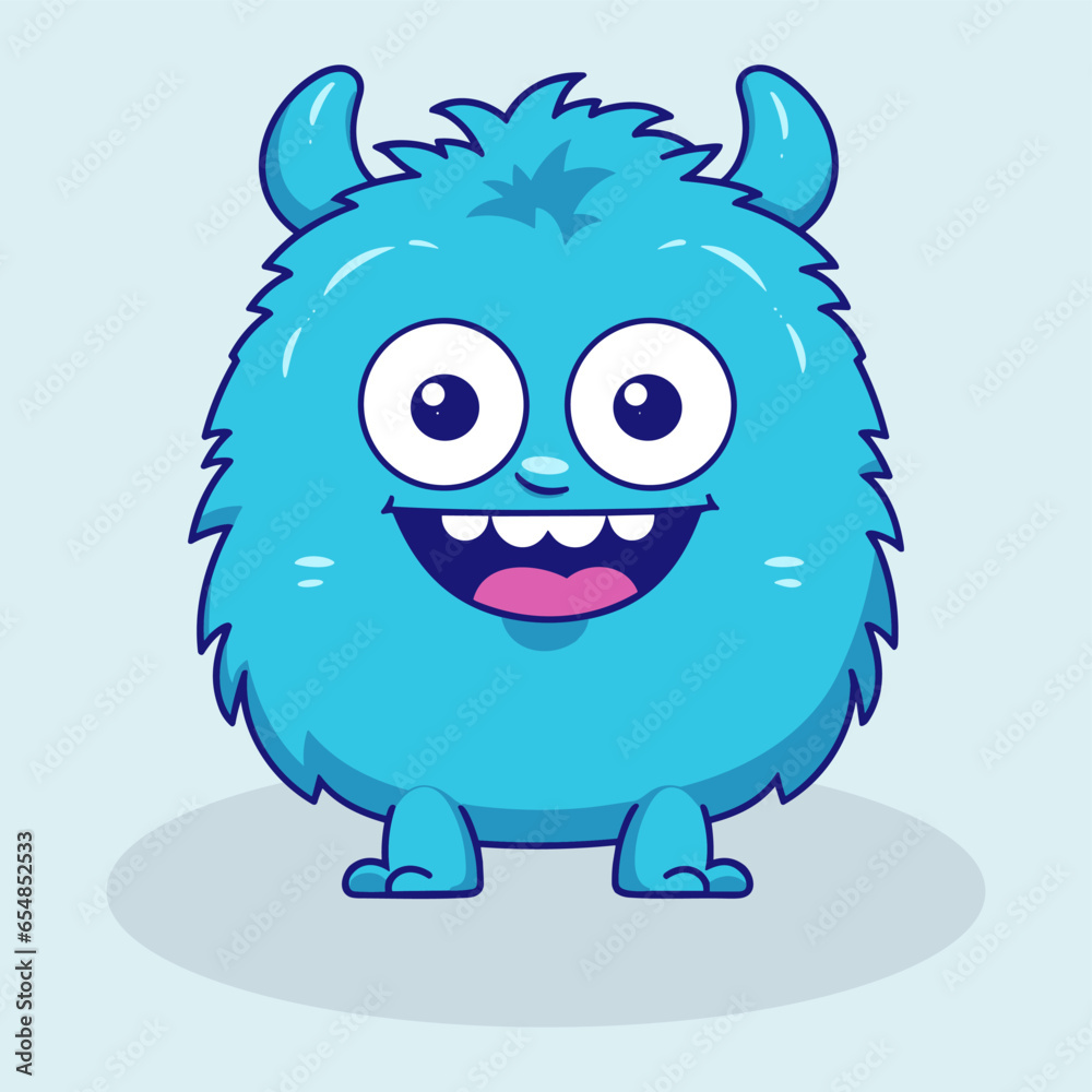 a cute monster in the style of cute cartoonish