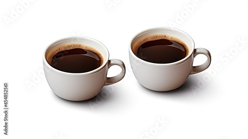 White background with coffe...