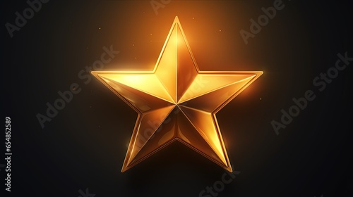 Golden star illustration