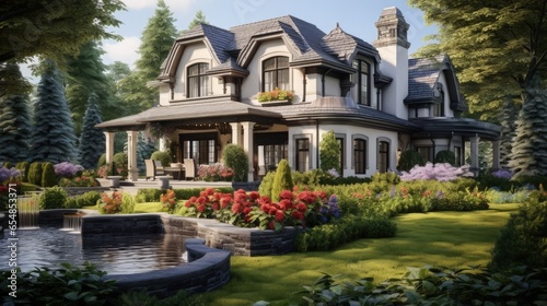 Gorgeous landscaping surrou...
