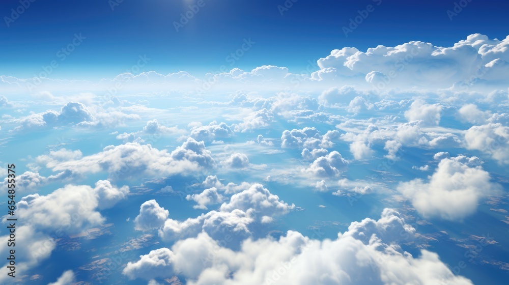 Sky with clouds UHD wallpaper Stock Photographic Image