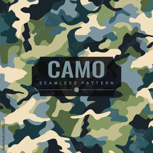 military camouflage seamless pattern