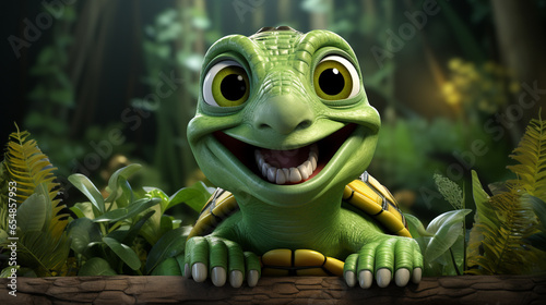frog in the garden HD 8K wallpaper Stock Photographic Image