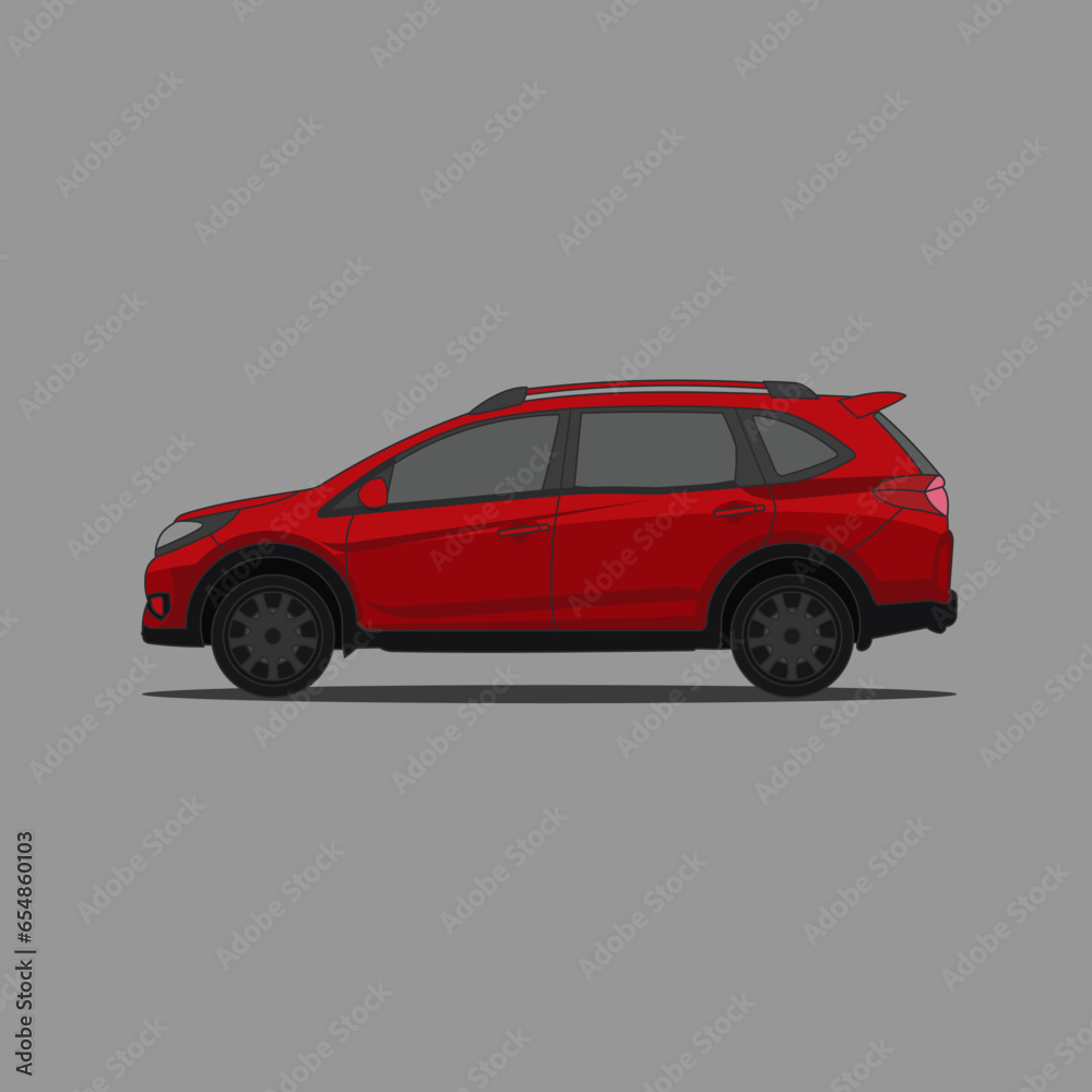 REALISTIC SUV CARS. VECTOR ILLUSTRATION. CITY TRANSPORTATION.