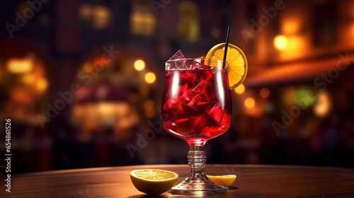 Blurred background serving ...