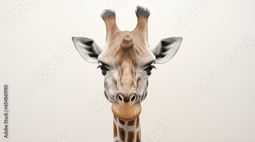 Upside down white giraffe w...