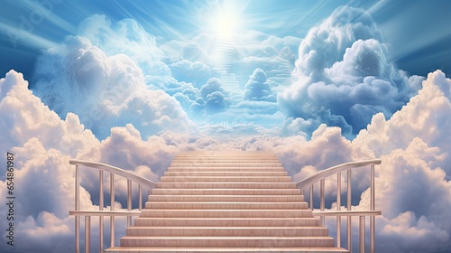 Heavenly sky staircase