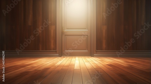 Closeup of an empty wooden ...