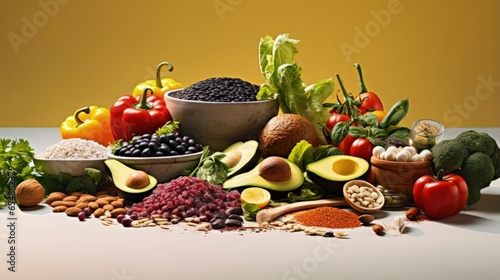 Variety of nutritious food ...