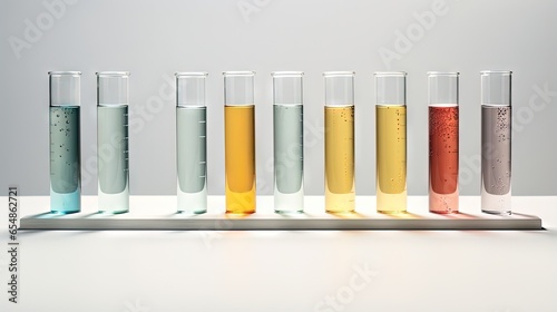 Test tube on table
