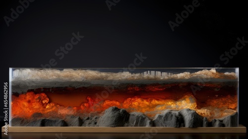 Icelandic ice core displays...