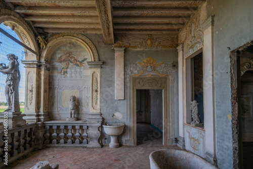 Embracing the Past: Exploring the Timeless Elegance of an Abandoned, Majestic Villa in the Heart of Emilia Romana, Italy photo