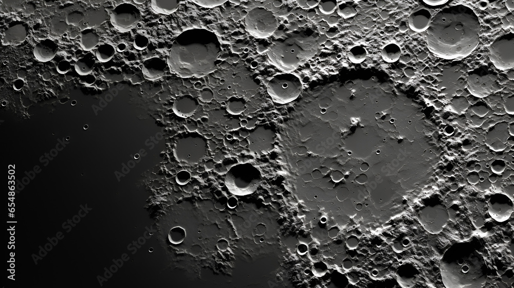 moon craters closeup astronomy - obrazy, fototapety, plakaty 