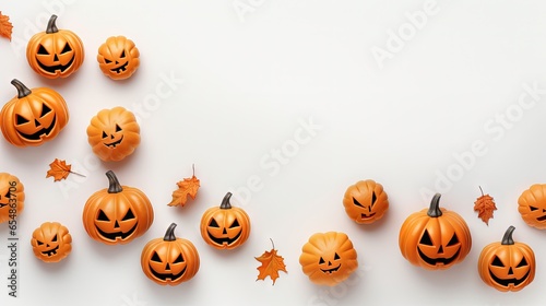 Top view of a cute Hallowee...