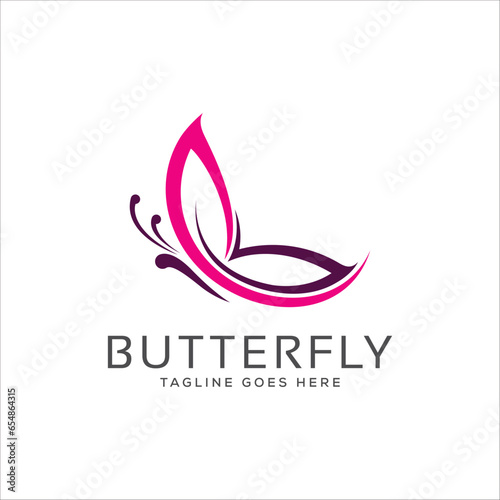 Butterfly logo, Gradient logo, butterfly, logo design, modern, graphic design, enterprise logo, business logo, Blue gradient
